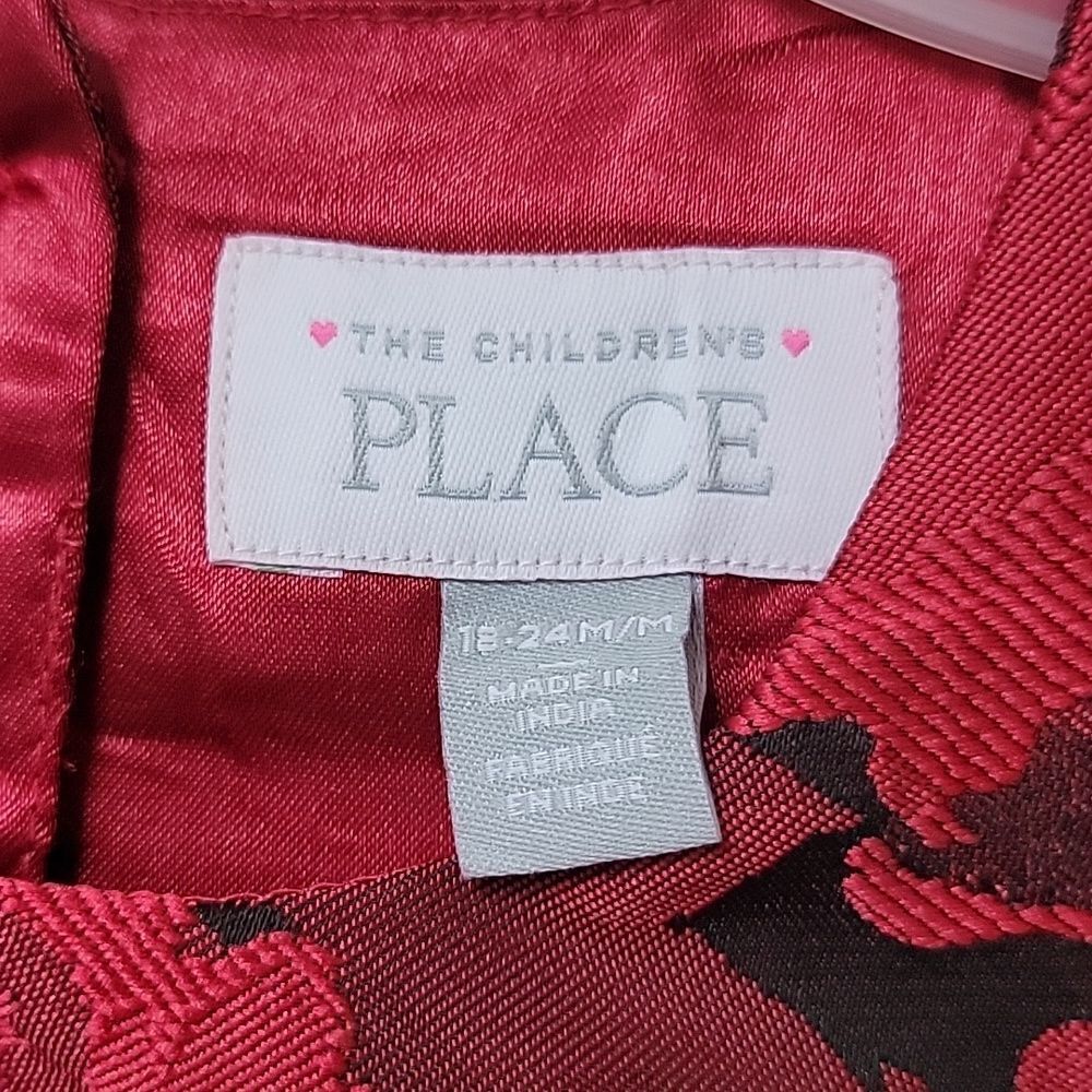 CHILDREN'S PLACE MOMMY & ME CLASSIC RED FLORAL JACQUARD PLEATED DRESS - NEW - Picture 6 of 9